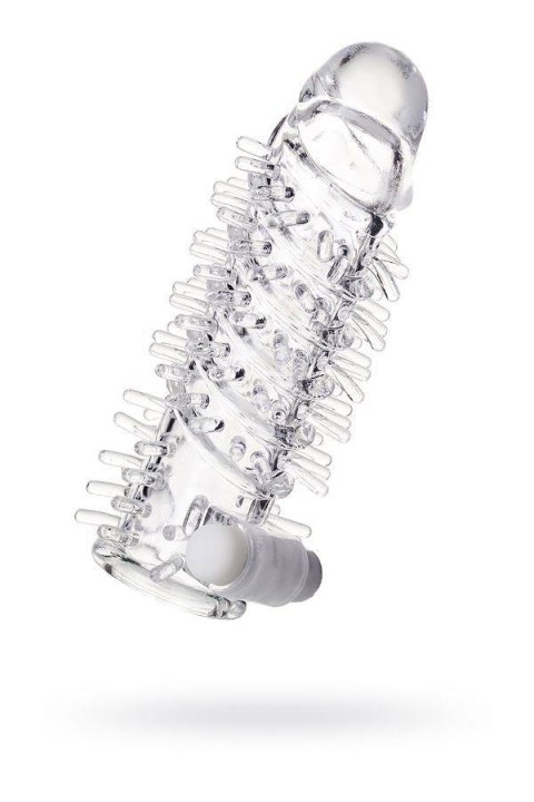 TOYFA - Boys of Toys Sp. z o.o. (dystrybutor) Sleeve TOYFA A-Toys Fril, with vibro bullet, TPR, transparent, 13,4 cm