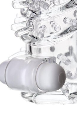 TOYFA - Boys of Toys Sp. z o.o. (dystrybutor) Sleeve TOYFA A-Toys Fril, with vibro bullet, TPR, transparent, 13,4 cm