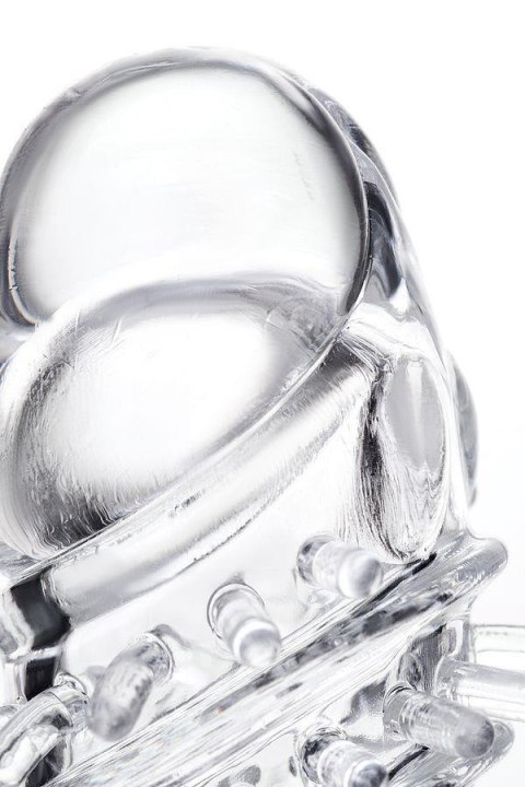 TOYFA - Boys of Toys Sp. z o.o. (dystrybutor) Sleeve TOYFA A-Toys Fril, with vibro bullet, TPR, transparent, 13,4 cm