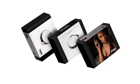 WHIPS - PPH GRAS Wiązania - Obroża damska, średnia, biała