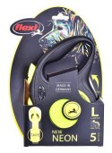 FLEXI New Neon - smycz automatyczna - L: 5m