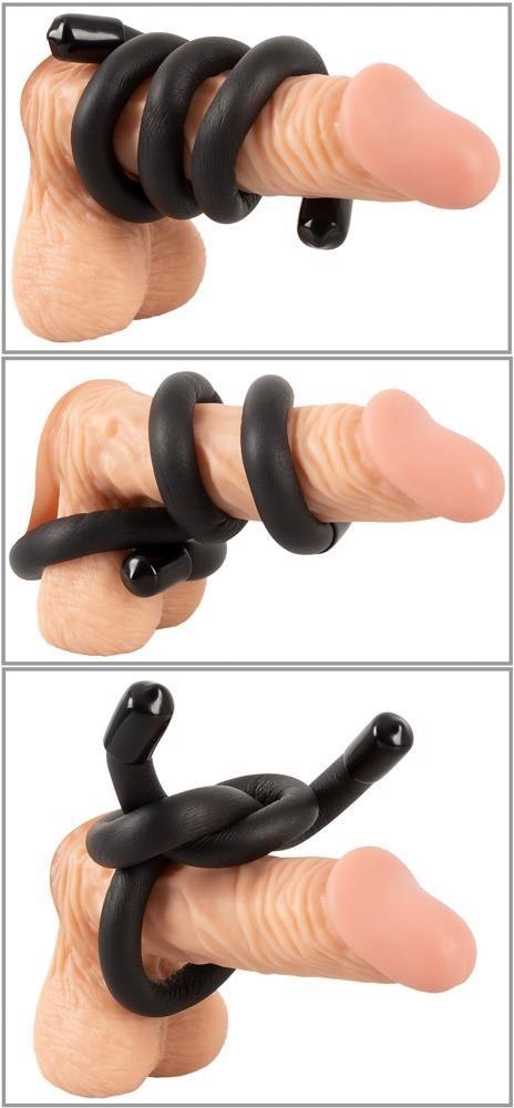 ORION BK bendable cock & ball ring