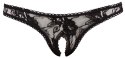 ORION Crotchless String black L