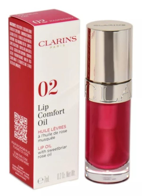 Clarins Instant Light Lip Comfort Oil 02 Raspberry 7ml