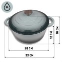 EMALIOWANY GARNEK ŻELIWNY 26cm 5L HAGE SEA SALT