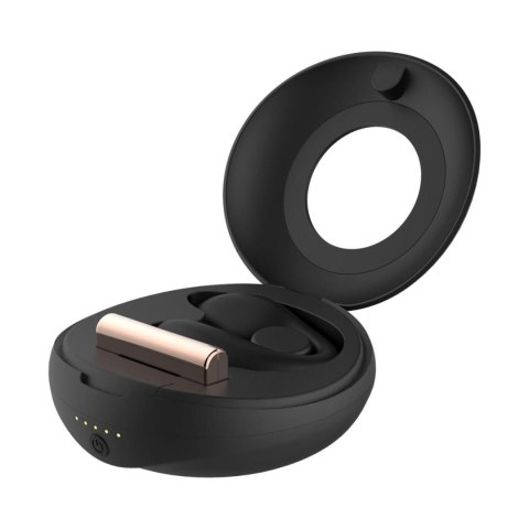 ONE-DC B.V. Rosy Gold - C-Shape Vibrator with Luxury Charging Case - Black