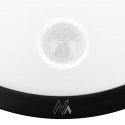 MACLEAN LAMPA LED Z CZUJNIKIEM RUCHU, CZUJNIK PIR, KOLOR CZARNY, 10W, IP65, 1000LM, BARWA NEUTRALNA MCE525 B