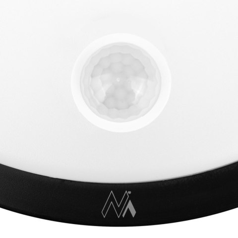 MACLEAN LAMPA LED Z CZUJNIKIEM RUCHU, CZUJNIK PIR, KOLOR CZARNY, 10W, IP65, 1000LM, BARWA NEUTRALNA MCE525 B