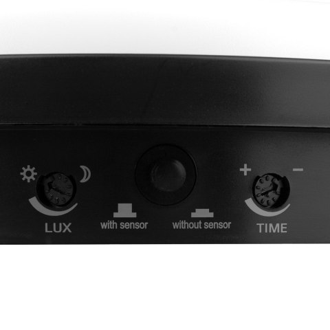 MACLEAN LAMPA LED Z CZUJNIKIEM RUCHU, CZUJNIK PIR, KOLOR CZARNY, 10W, IP65, 1000LM, BARWA NEUTRALNA MCE525 B