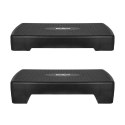 REBEL ACTIVE STEP DO AEROBIKU I ĆWICZEŃ FITNESS, 2 STOPNIE, 68CM, CZARNY RBA-3228-BK