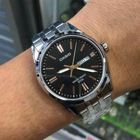 Casio ZEGAREK MĘSKI CASIO MTP-1335D 1A2VDF (zd026b) + BOX