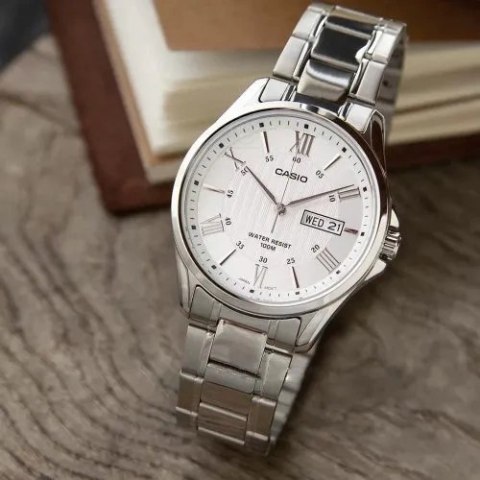 Casio ZEGAREK MĘSKI CASIO MTP-1384D-7A (zd108a) + BOX