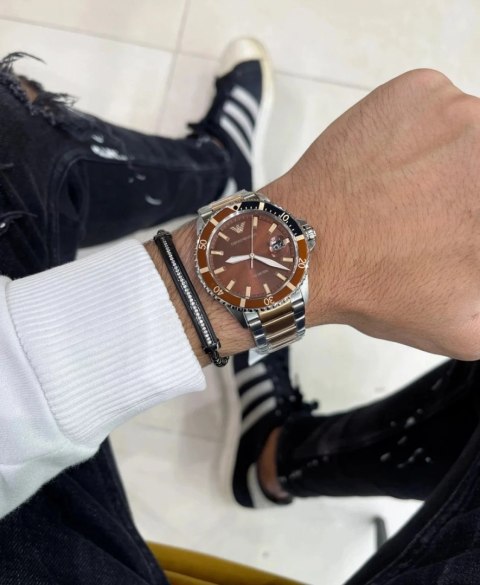 Emporio Armani ZEGAREK MĘSKI EMPORIO ARMANI AR11340 - MARIO (zi018c)