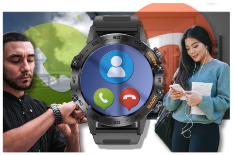 Gravity SMARTWATCH MĘSKI GRAVITY GT9-1 - WYKONYWANIE POŁĄCZEŃ, CIŚNIENIOMIERZ (sg021a)