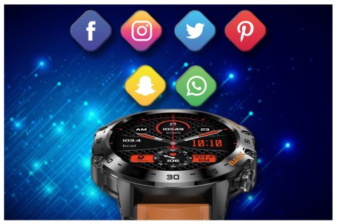 Gravity SMARTWATCH MĘSKI GRAVITY GT9-7 - WYKONYWANIE POŁĄCZEŃ, CIŚNIENIOMIERZ (sg021g)