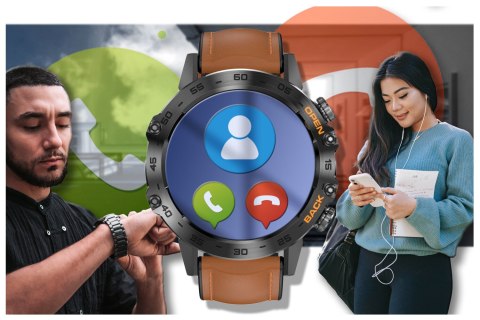 Gravity SMARTWATCH MĘSKI GRAVITY GT9-7 - WYKONYWANIE POŁĄCZEŃ, CIŚNIENIOMIERZ (sg021g)
