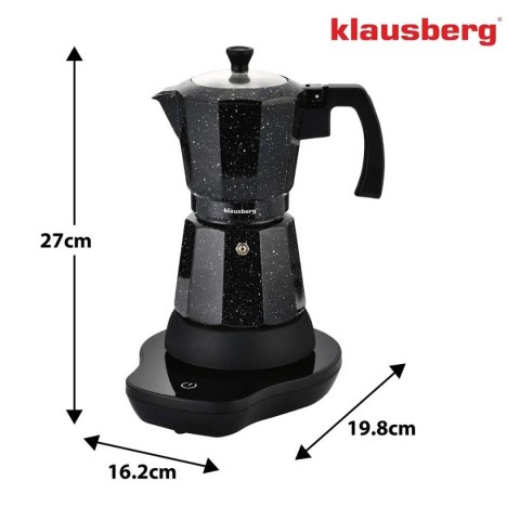 KAWIARKA ELEKTRYCZNA ESPRESSO 300ml KLAUSBERG KB-7998 500W