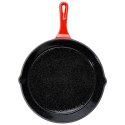 PATELNIA ŻELIWNA EMALIOWANA 25cm Z SILIKONOWĄ NAKŁADKĄ 199155