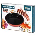 PATELNIA ŻELIWNA EMALIOWANA 25cm Z SILIKONOWĄ NAKŁADKĄ 199155