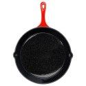 PATELNIA ŻELIWNA EMALIOWANA 30cm Z SILIKONOWĄ NAKŁADKĄ 199156