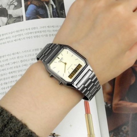 Casio ZEGAREK UNISEX CASIO Vintage AQ-230GG-9A + BOX