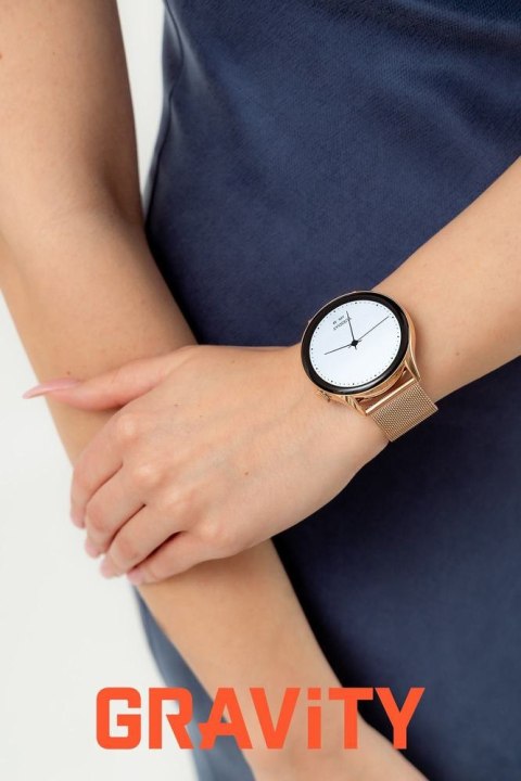 Gravity SMARTWATCH DAMSKI GRAVITY GT11-8 - AMOLED, DODATKOWY PASEK (sg044h)