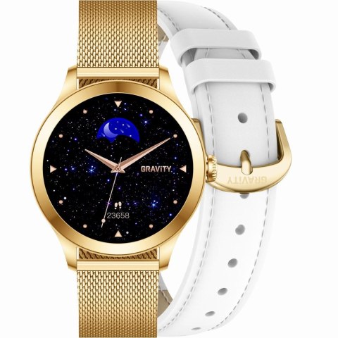 Gravity SMARTWATCH DAMSKI GRAVITY GT25-2 PRO - AMOLED, DODATKOWY PASEK (sg039b)