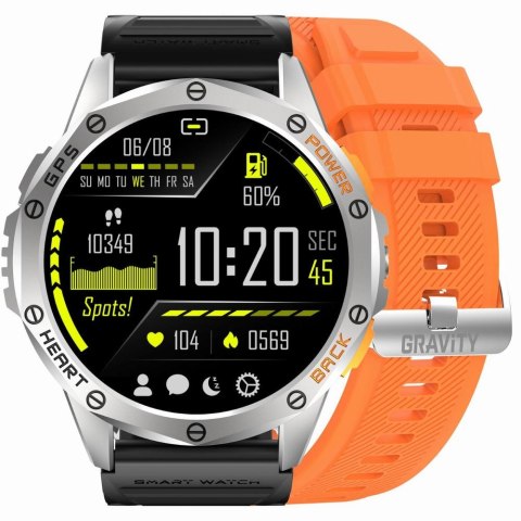 Gravity SMARTWATCH MĘSKI GRAVITY GT24-4 - LATARKA, DODATKOWY PASEK (sg033d)