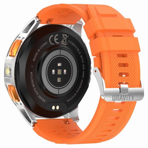 Gravity SMARTWATCH MĘSKI GRAVITY GT24-4 - LATARKA, DODATKOWY PASEK (sg033d)