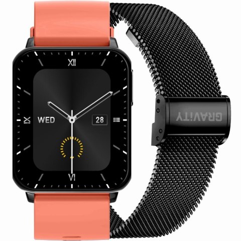 Gravity SMARTWATCH UNISEX GRAVITY GT17-10 - AMOLED, DODATKOWY PASEK (sg038j)