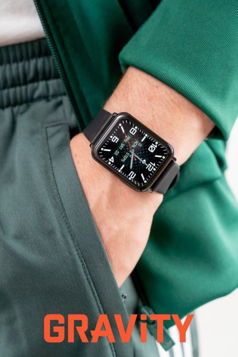 Gravity SMARTWATCH UNISEX GRAVITY GT17-7 - AMOLED, DODATKOWY PASEK (sg038g)