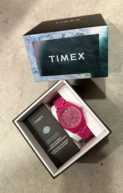 Timex ZEGAREK DAMSKI TIMEX Legacy Ocean 37mm Recycled Plastic TW2V77200 + BOX