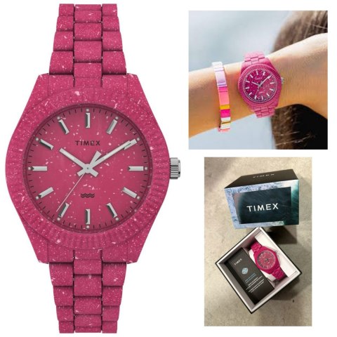 Timex ZEGAREK DAMSKI TIMEX Legacy Ocean 37mm Recycled Plastic TW2V77200 + BOX