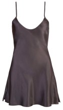 ORION Satin Chemise Black M