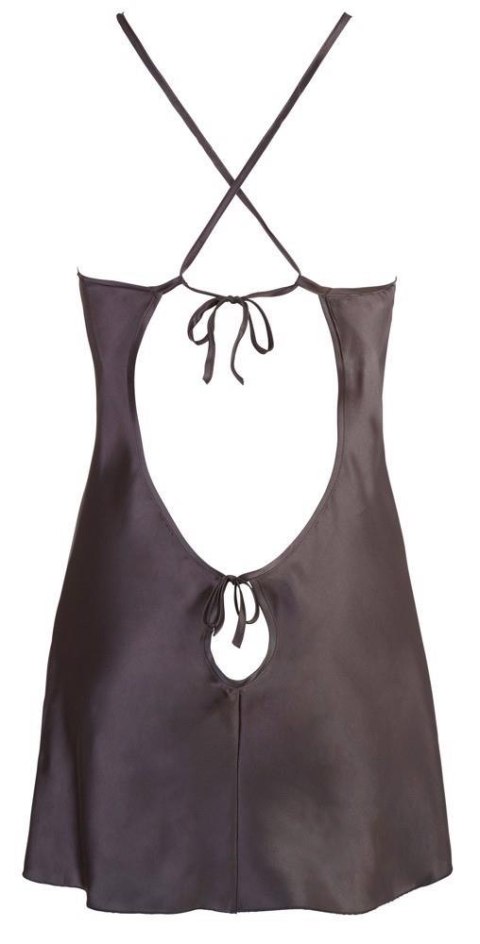 ORION Satin Chemise Black M