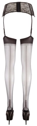 ORION Stockings with seam black 1
