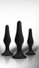 POWER ESCORTS Plug - Anal Plug box 3 pack black