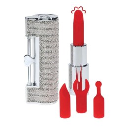 SHOTS Angel - Lipstick Vibrator with 4 Attachments - Clear