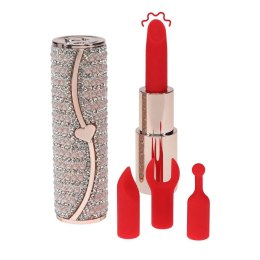 SHOTS Candy - Lipstick Vibrator with 4 Attachments - Pink