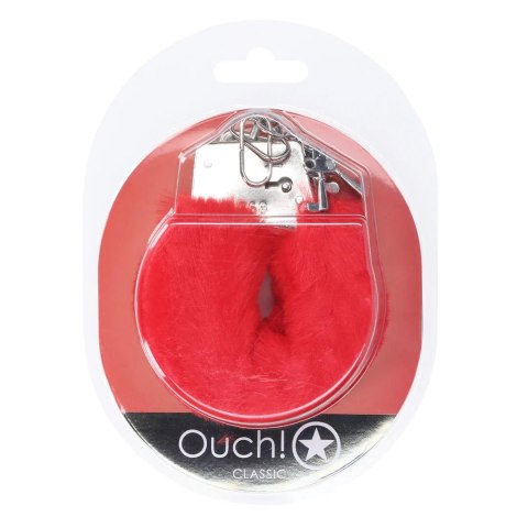 SHOTS Classic Fluffy Handcuffs - Red