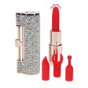 SHOTS Diamond - Lipstick Vibrator with 4 Attachments - Iridescent