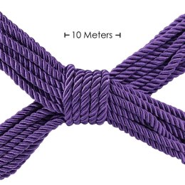 SHOTS Polyester Bondage Rope - 32.8 ft / 10 m - Purple