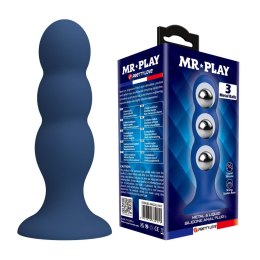 Baile - Boys of Toys Sp. z. o.o. (dystrybutor) Mr. Play Metal & Liquid Silicone Anal Plug with 3 Metal Balls