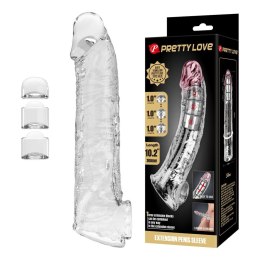 Baile - Boys of Toys Sp. z. o.o. (dystrybutor) Pretty Love Extension Penis Sleeve with Modular Length Blocks - Clear - 26 cm