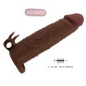 Baile - Boys of Toys Sp. z. o.o. (dystrybutor) Pretty Love Quillon - 20 cm Vibrating Penis Sleeve Brown