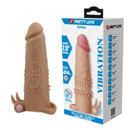 Baile - Boys of Toys Sp. z. o.o. (dystrybutor) Pretty Love Quillon - 20 cm Vibrating Penis Sleeve Natural