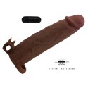 Baile - Boys of Toys Sp. z. o.o. (dystrybutor) Pretty Love Xerxes - 22 cm Vibrating Penis Sleeve, Dark Brown