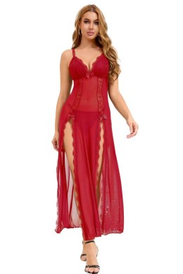 Comcorde - SAS EDITIONS CONCORDE Long, sexy red nightgown + thong