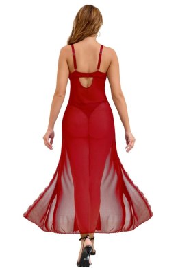 Comcorde - SAS EDITIONS CONCORDE Long, sexy red nightgown + thong