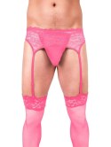 Intimate Distribution Prowler Pink Lace Garter Set Xlarge